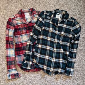 American Eagle Flannel Shirt Bundle XS